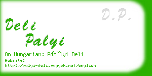 deli palyi business card